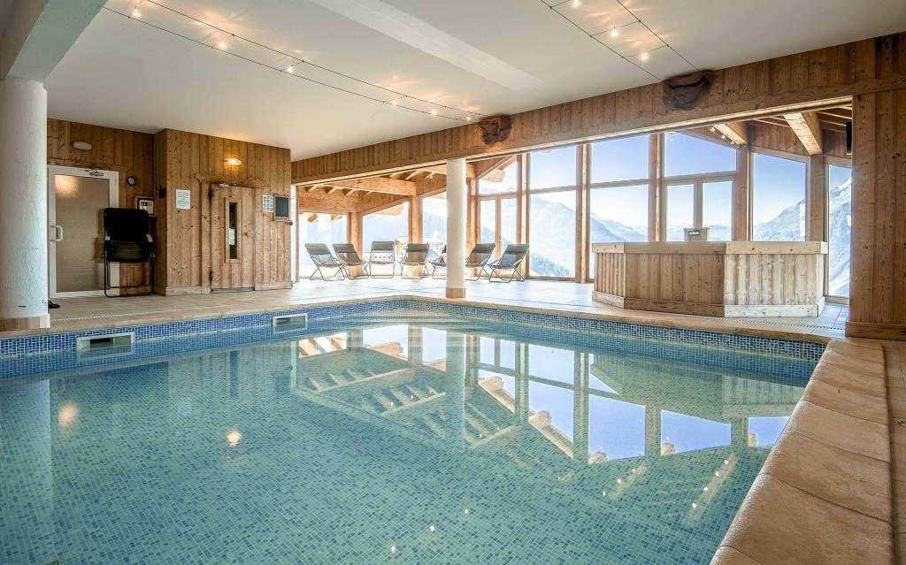 location chalet ski piscine